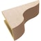 Ekena Millwork 5"W x 15"D x 10"H Classic Carmel Rough Cedar Woodgrain TimberThane Corbel, Primed Tan CORUR05X15X10CARRCPR - alternate 2